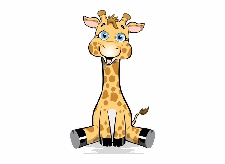 Baby giraffe clipart.