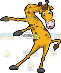 Giraffe dancing the.