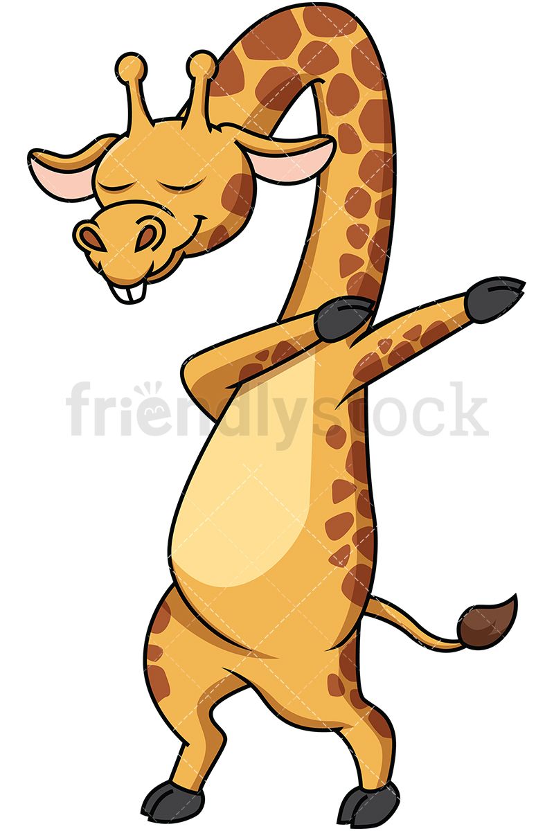 Dabbing Giraffe in