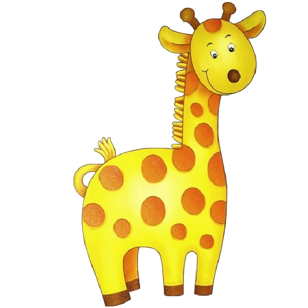 Giraffe clipart kawaii.