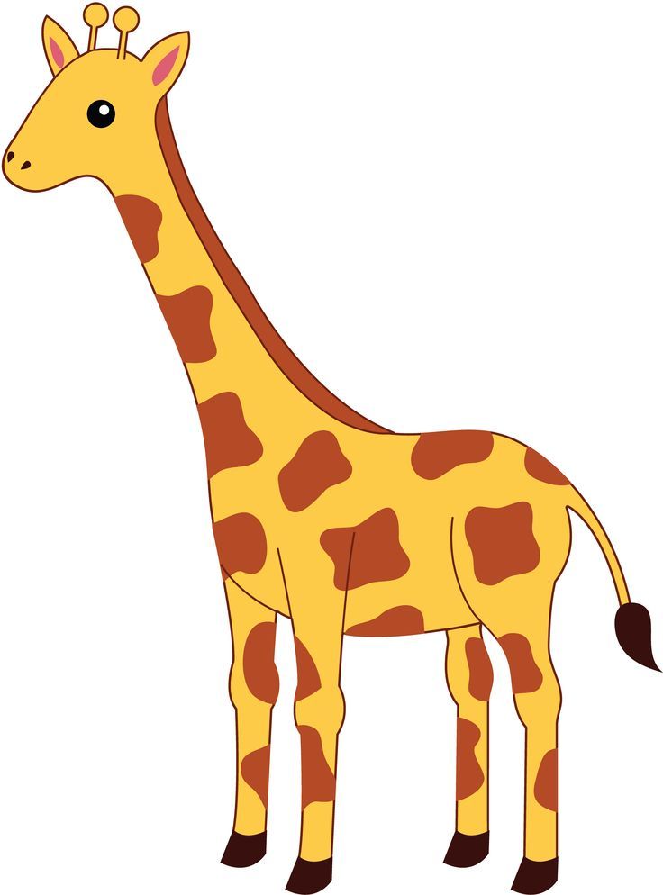 Simple giraffe outline.