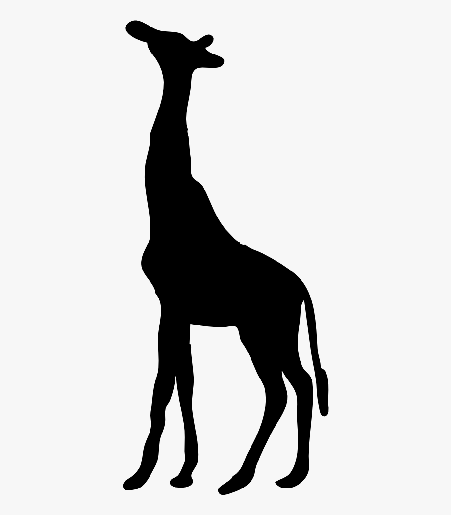 Giraffe silhouette clip.