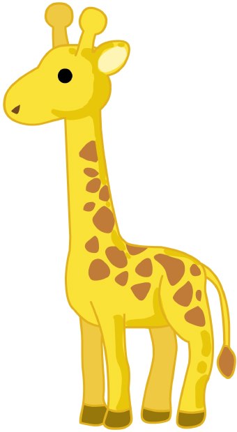 Free outline giraffe.