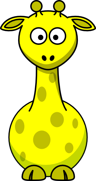 Yellow giraffe png.