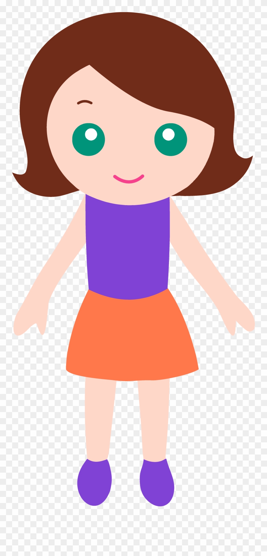 Clipart Of Twins With Brown Hair And Blue Eyes