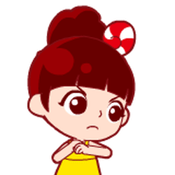 Cute Cartoon Young Girl Emoticons GIF