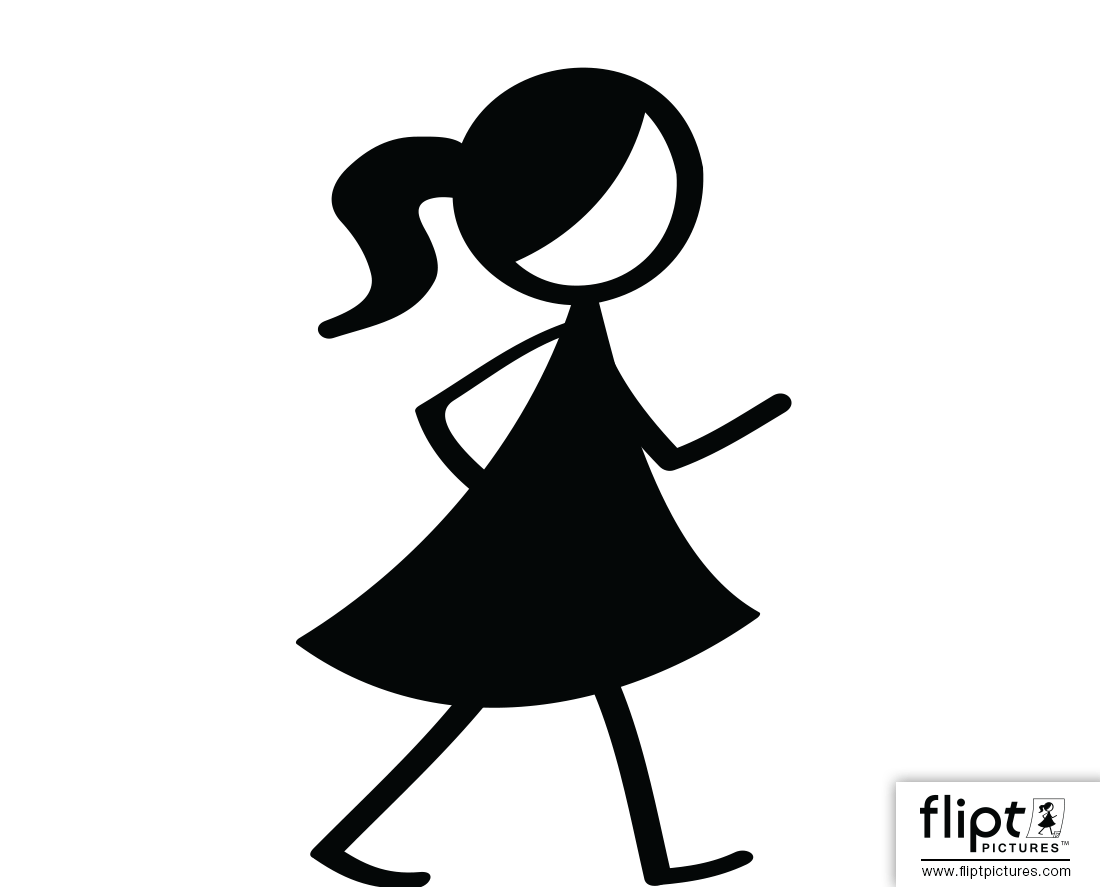 Flipt Pictures Portfolio Girl Animation Walking Clip Art