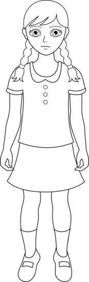 Free Girl Outline Cliparts, Download Free Clip Art, Free