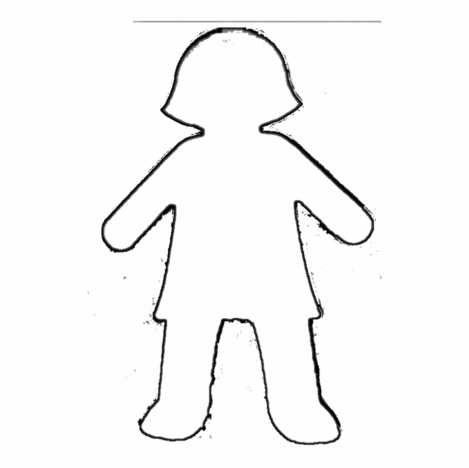 Girl Outline Cliparts