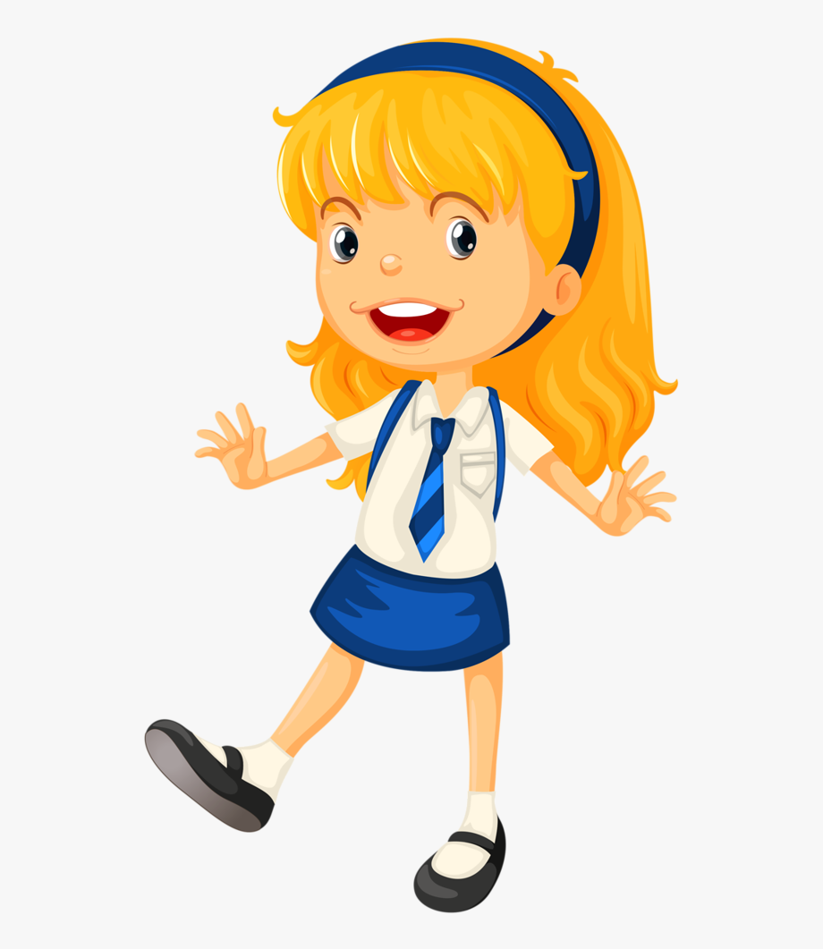 Little School Girl Clipart