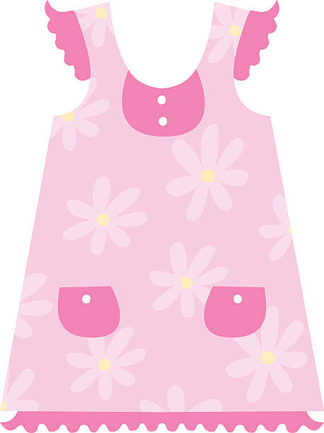 Little girl dress clipart