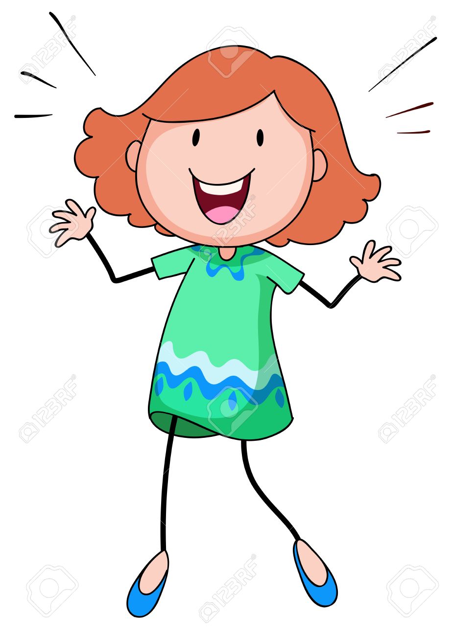girl picture clipart happy