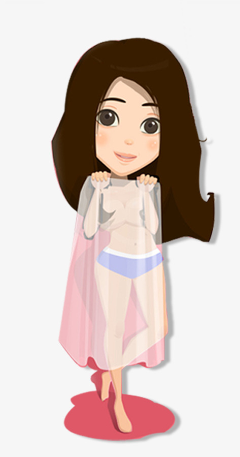 Girl whole body clipart