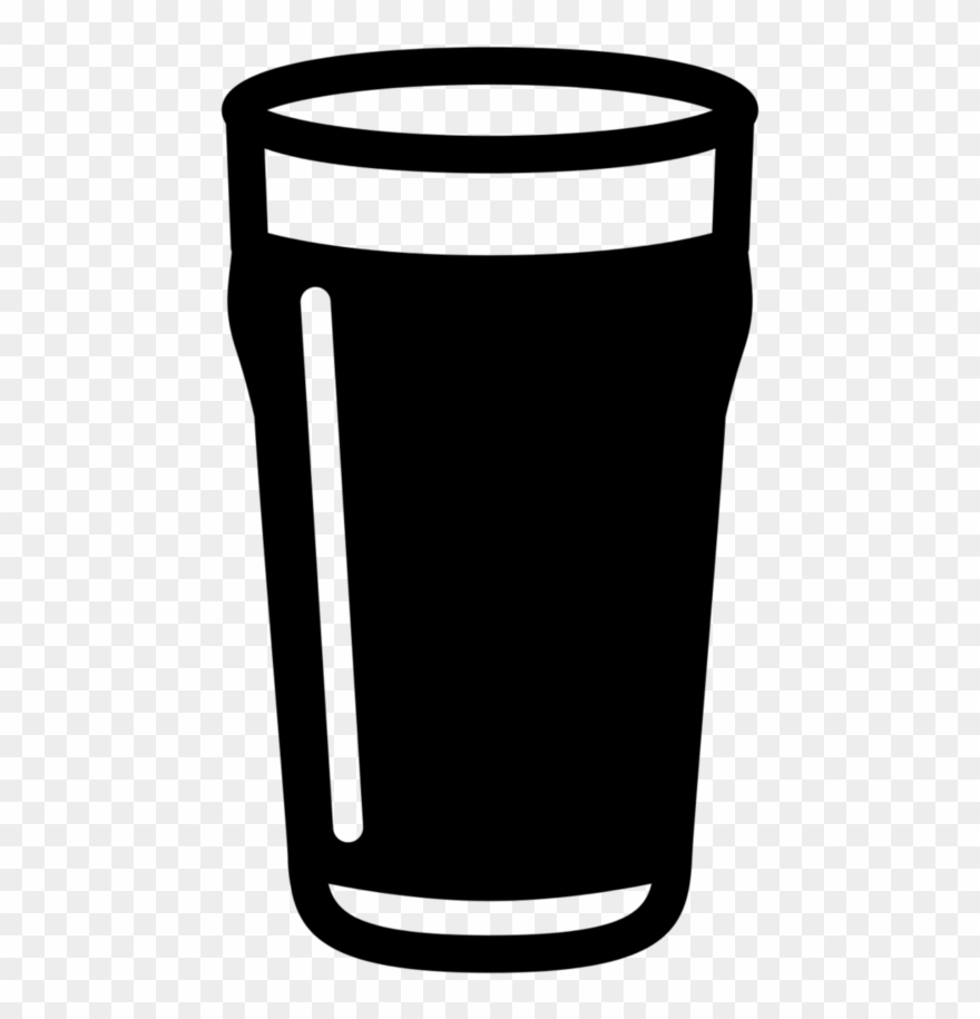 Beer Glass Clipart Black And White