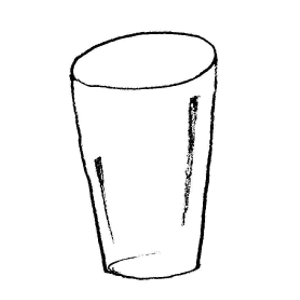 Bed black and white drinking glass clipart black and white