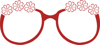 Cute Glasses with Flower Flair