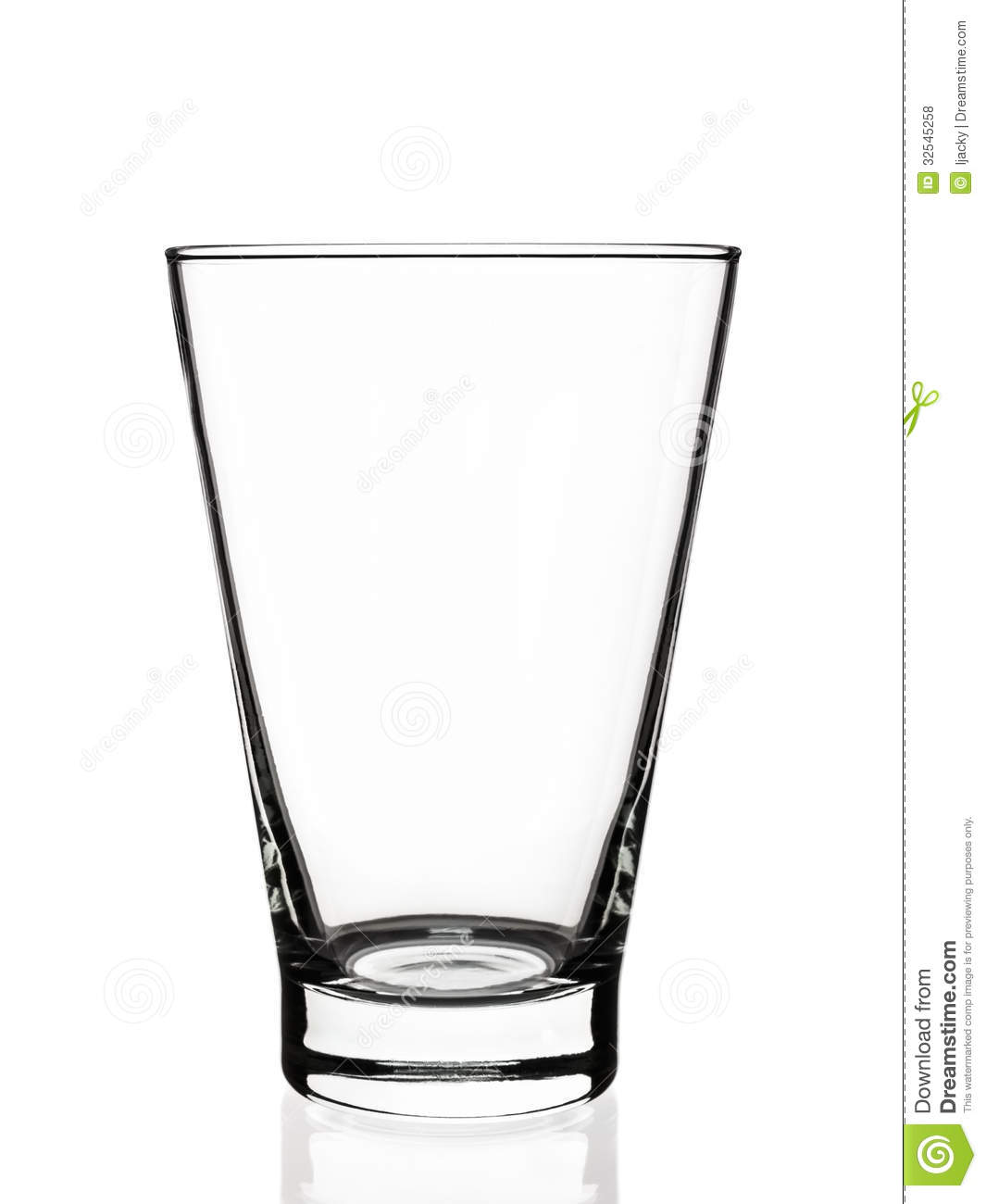 Empty glass clipart black and white