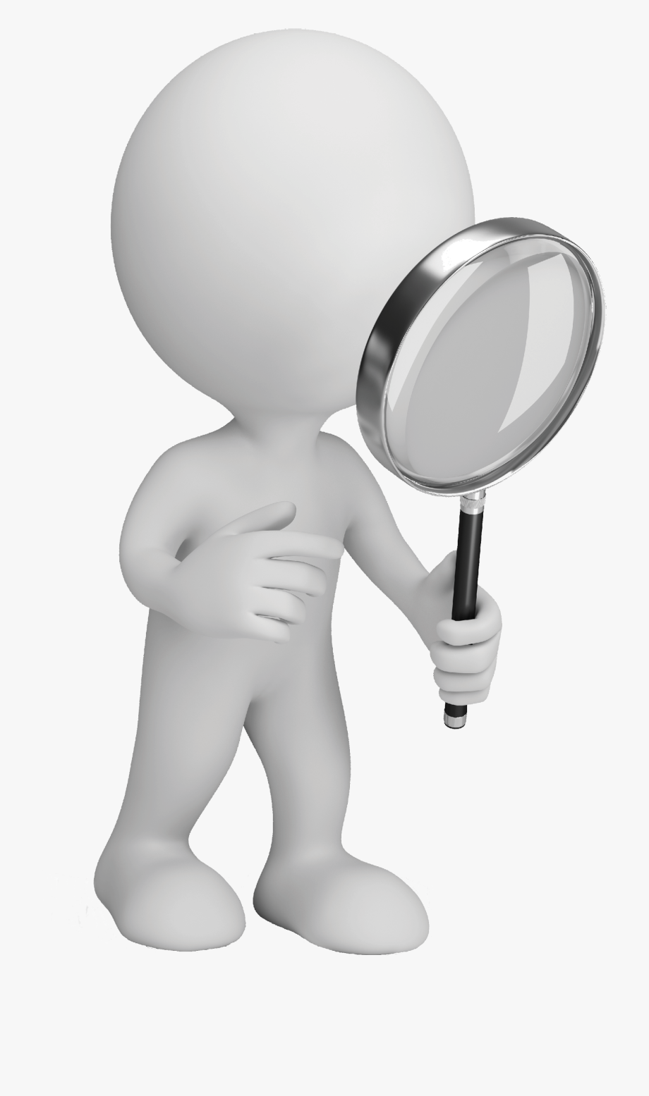 Image Stock Magnifying Clipart Man