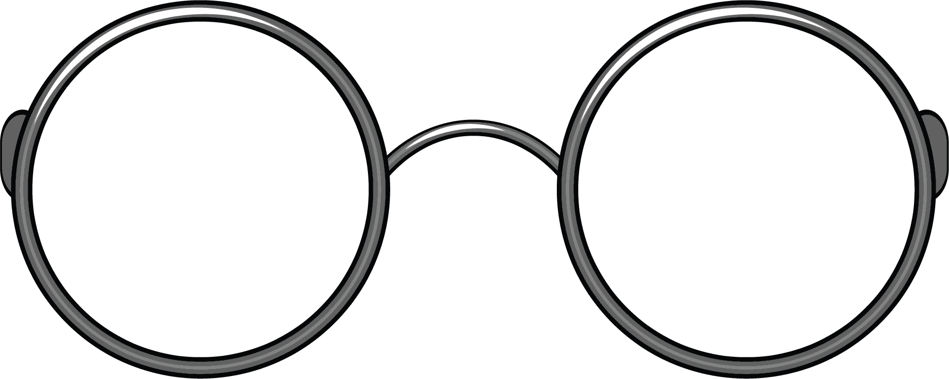 Eyeglasses clipart circular.