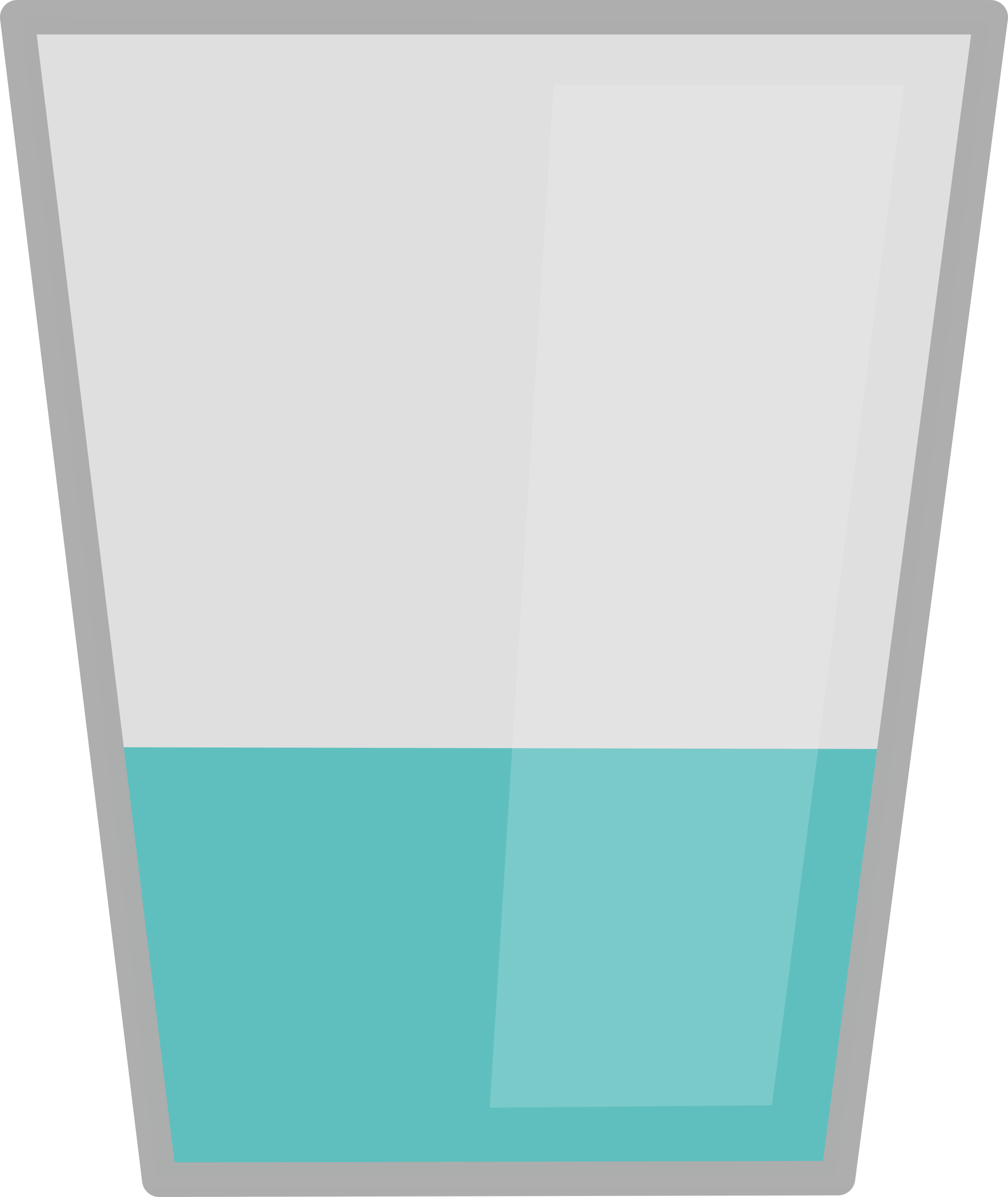 Transparent background water glass clipart