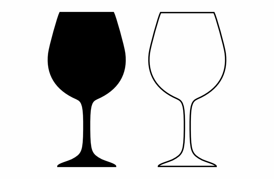 Wine glass vector.
