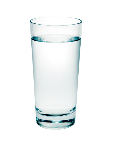 Water glass glass.