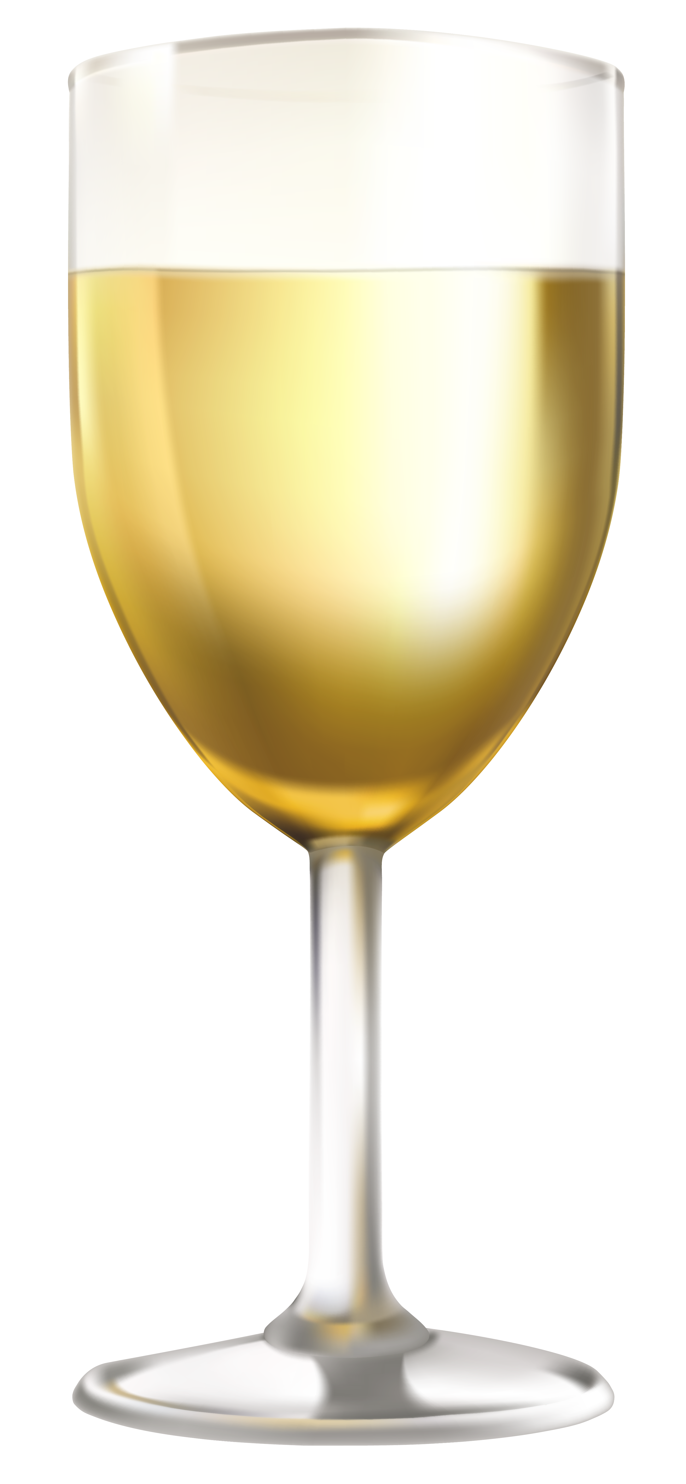 White Wine Glass PNG Clip Art Image