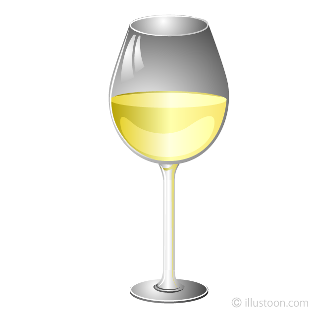 Free White Wine Glass Clipart Image