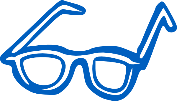 Blue Eye Glasses Clip Art at Clker