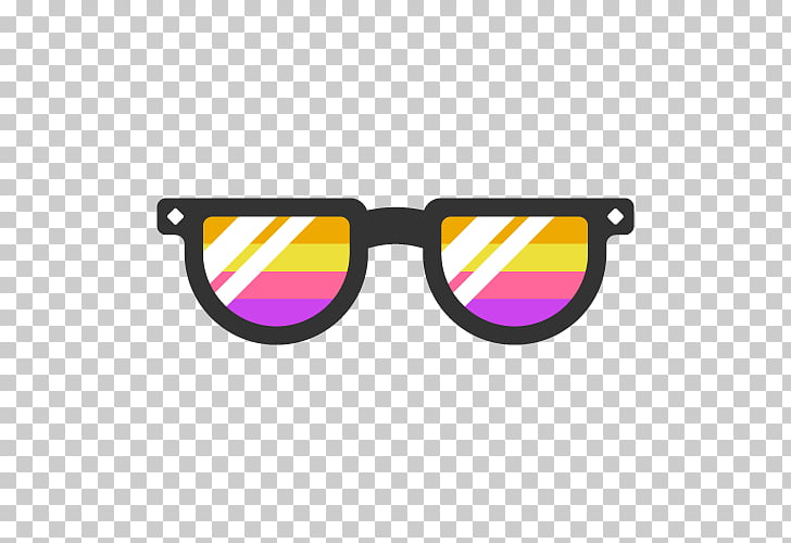 Sunglasses Eyewear Goggles Purple, colorful shading card PNG