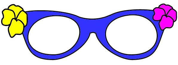 glasses clipart colorful