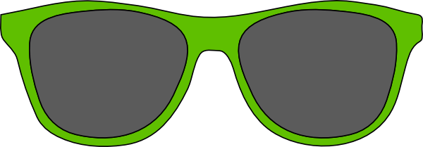Green sunglasses cliparts.