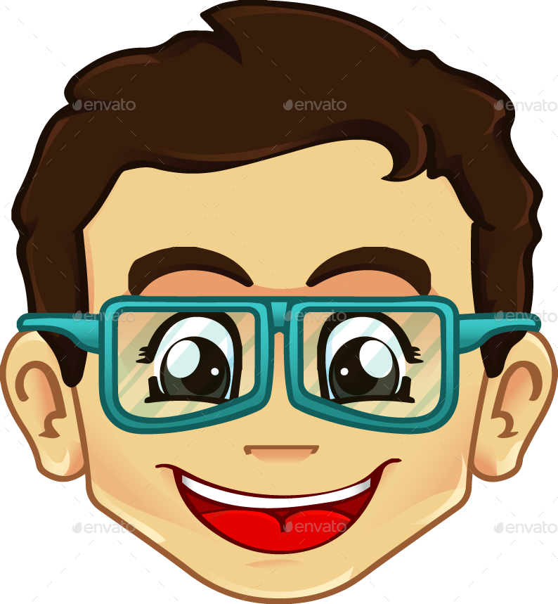 Clipart Boy With Glasses