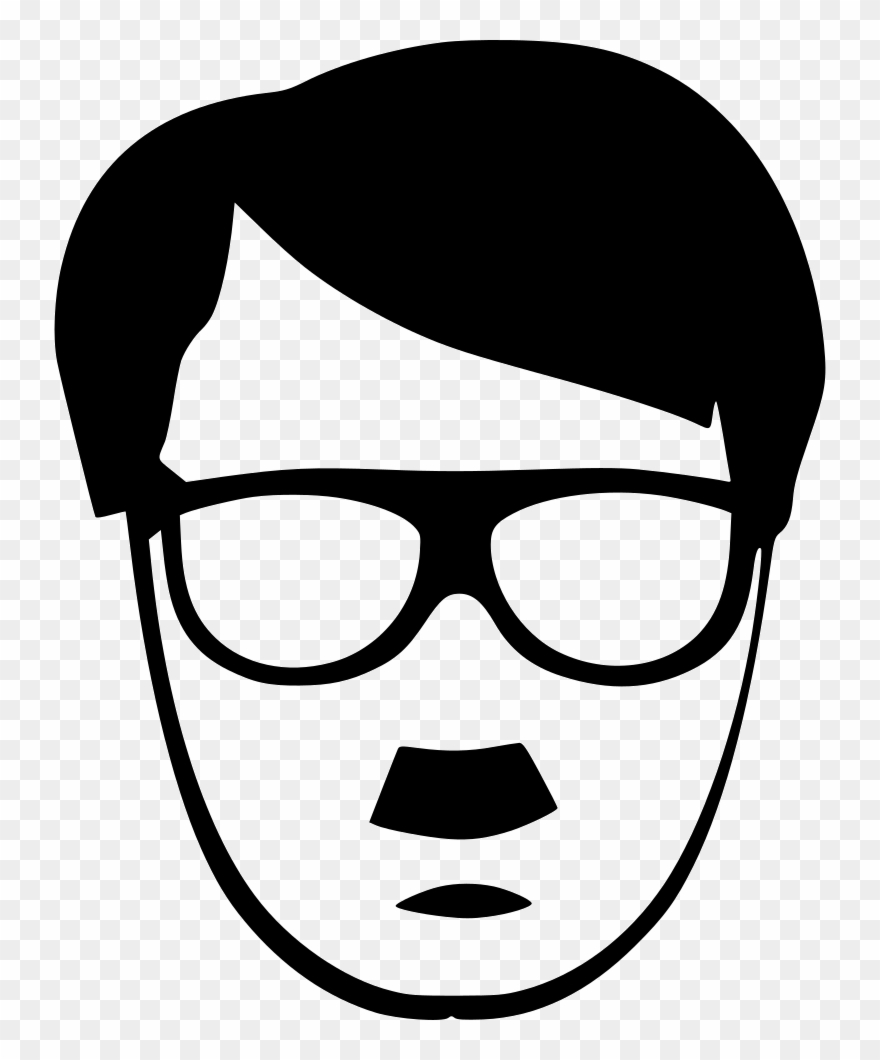 Hitler Hipster Man Glasses Style Fasion Svg Png Icon