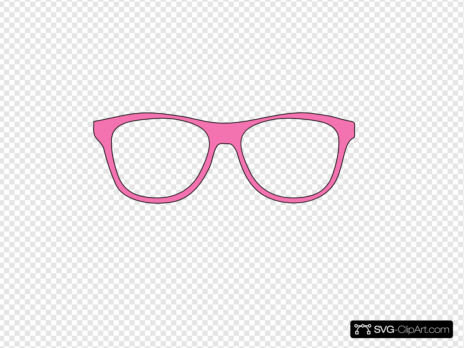Pink glasses clip.