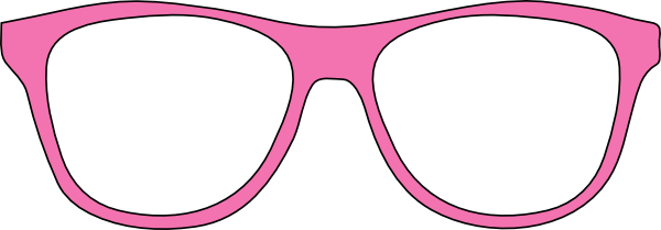 Pink eyeglasses clipart clip art