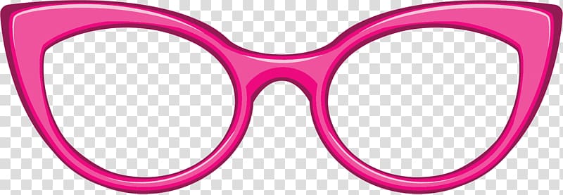 Pink cateye eyewear.