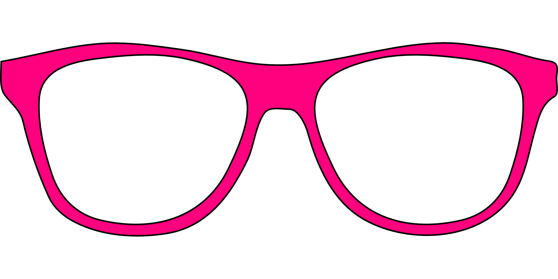 Eyeglasses clipart pink.