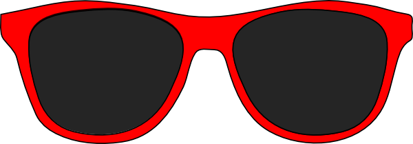Black Glasses Sunglasses clipart
