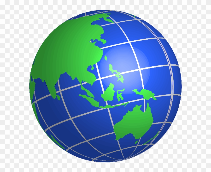 Earth globe clip.