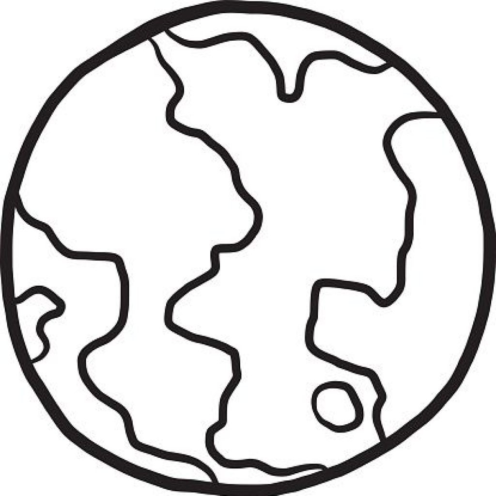 globe clipart black and white drawing