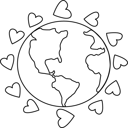 Free Black And White Earth, Download Free Clip Art, Free