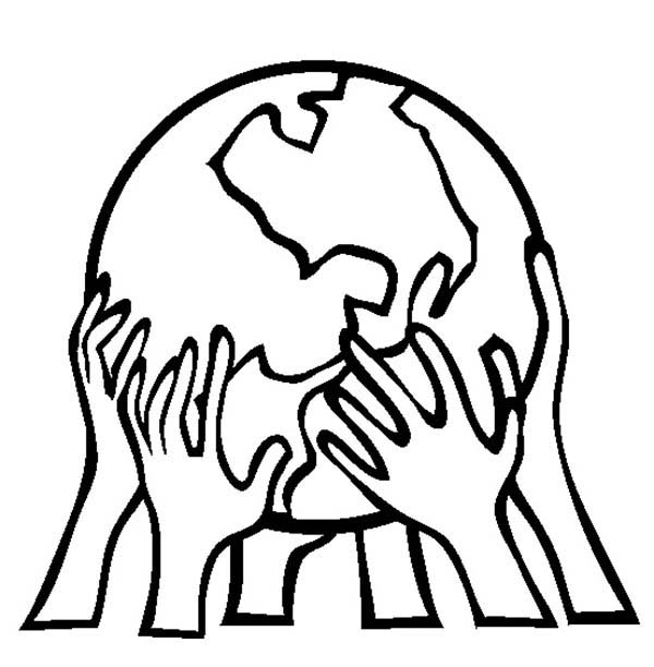 globe clipart black and white earth day