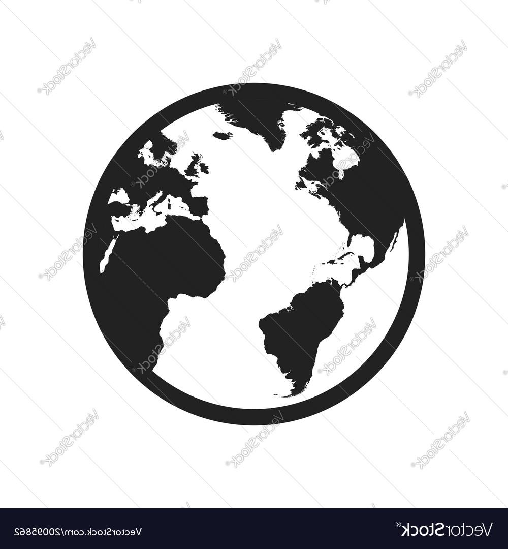 Best HD Flat Earth Black And White Vector Cdr