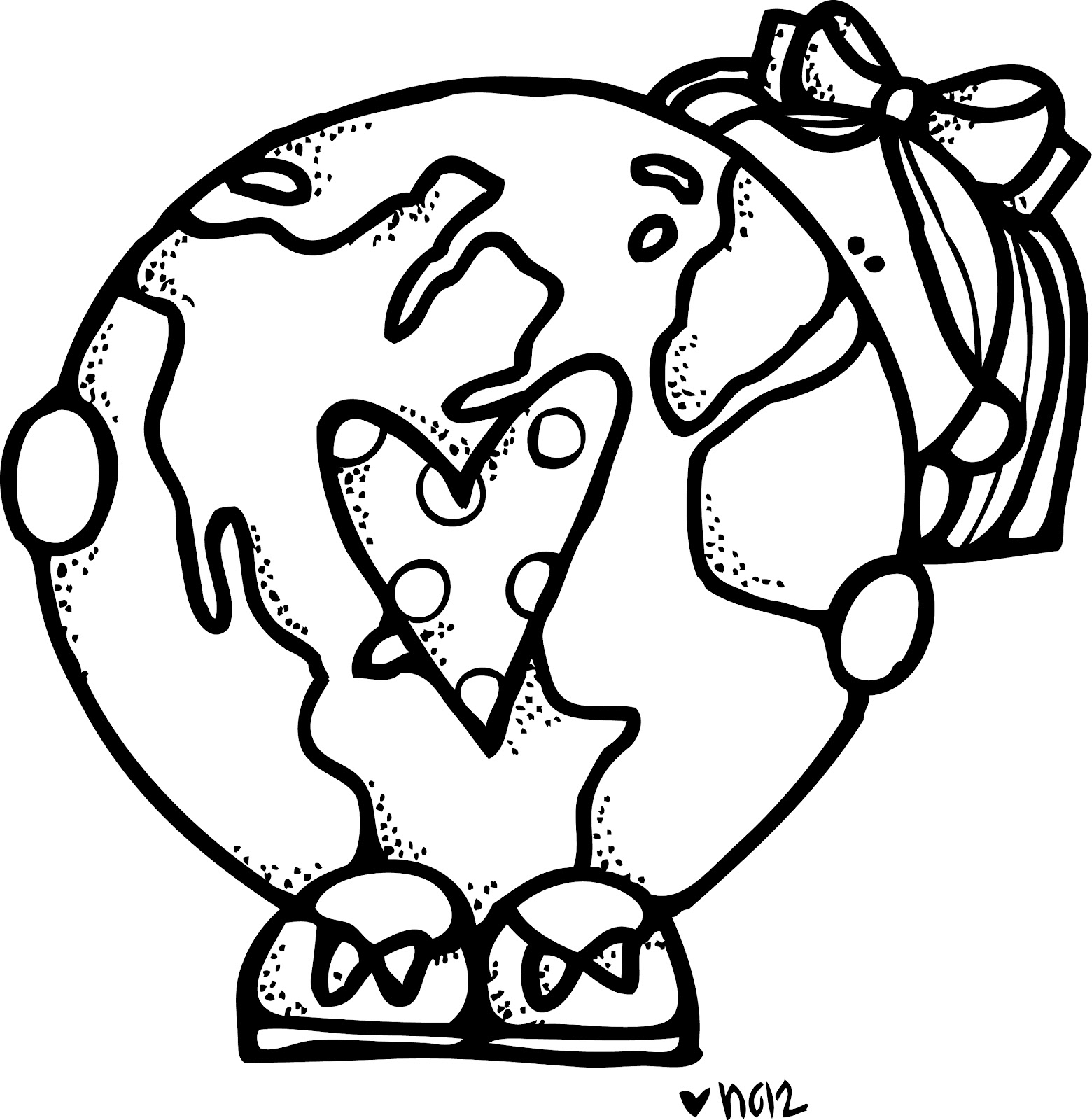 World black and white earth day black and white clipart