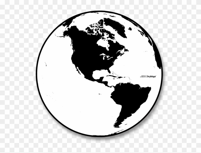 Globe Black And White Earth Grid , Png Download