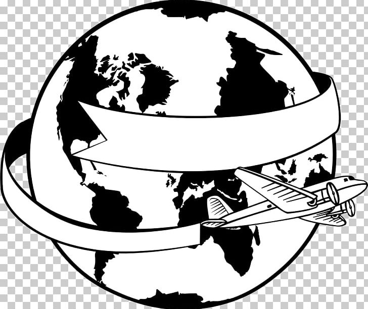 Earth airplane globe.