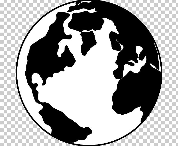 Globe World Black And White PNG, Clipart, Black And White