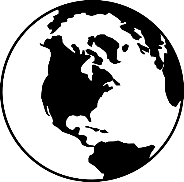 Earth clipart silhouette