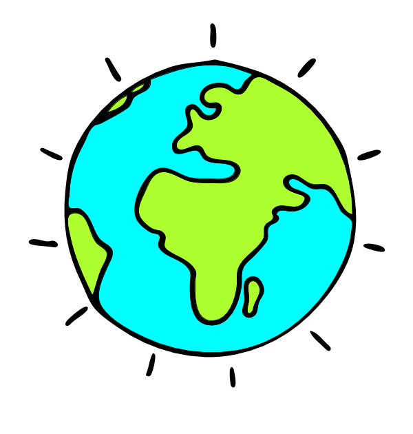 Globe earth clip.